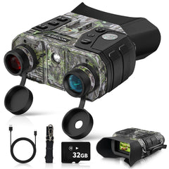 WOGREE Night Vision Goggles 4K video display for clear night viewing and quick playback.