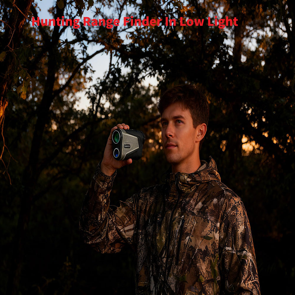 WOGREE rangefinder provides 1800-yard distance with precise readout.