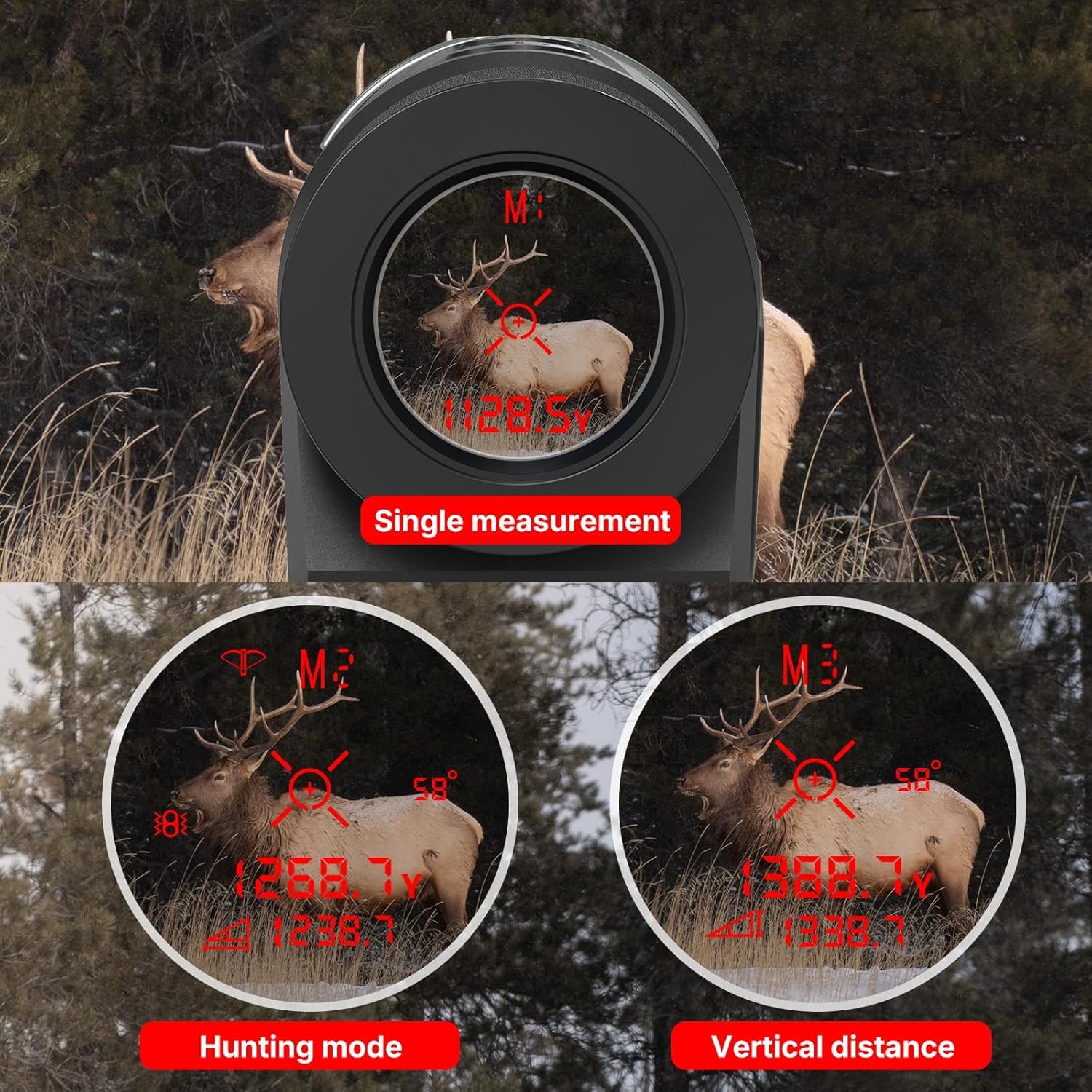WOGREE rangefinder IP57 waterproof and fog resistant in rugged conditions.