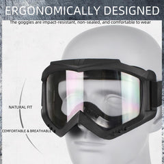 Ergonomic TPU frame and cushioned seal on Wokyo goggles