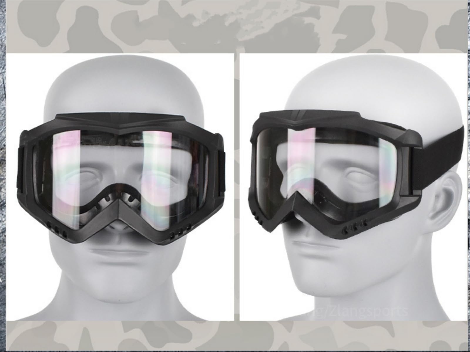 Wokyo goggles packaging showing single-airsoft goggle