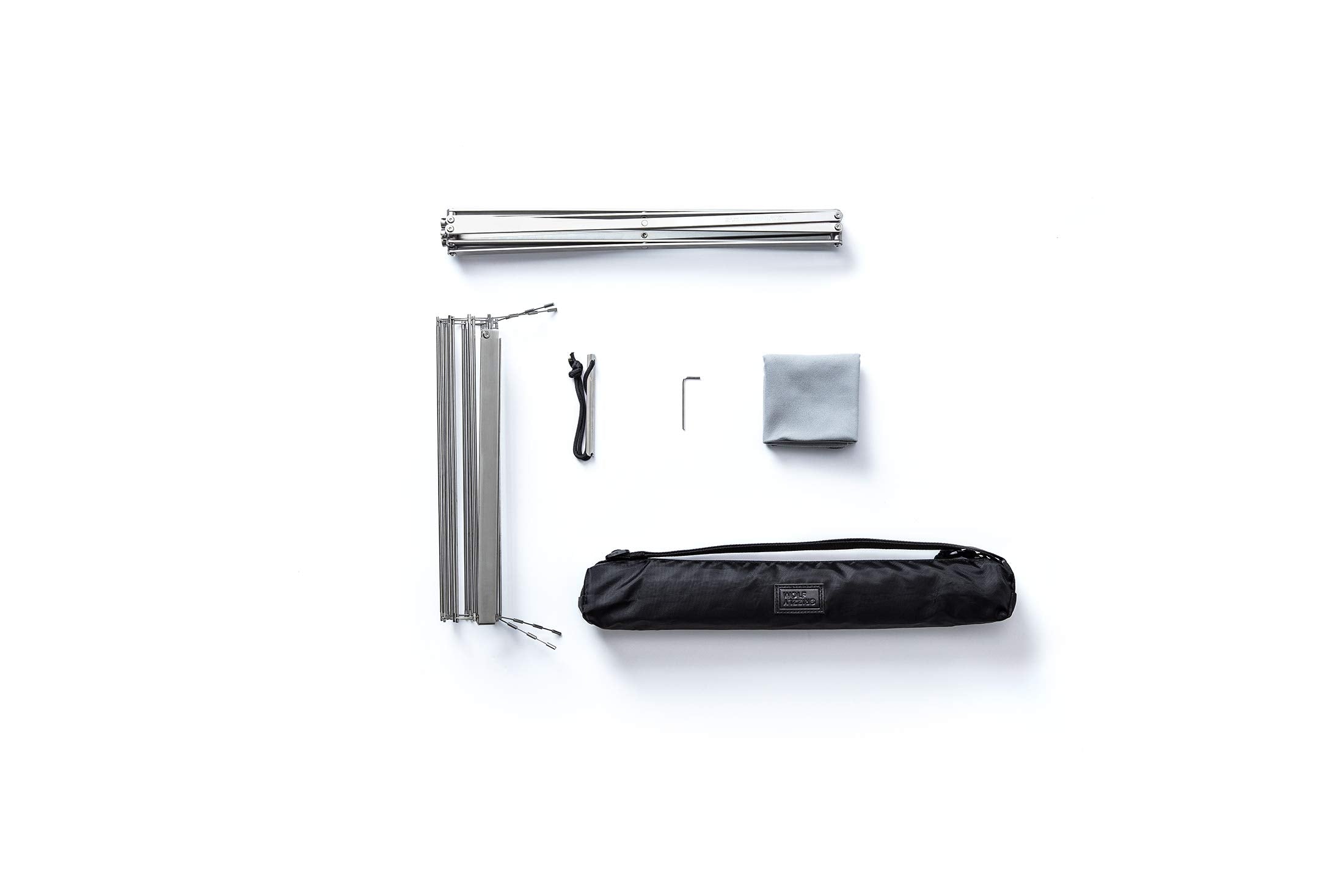 Foldable frame in your pack for fast, clean setup anywhere