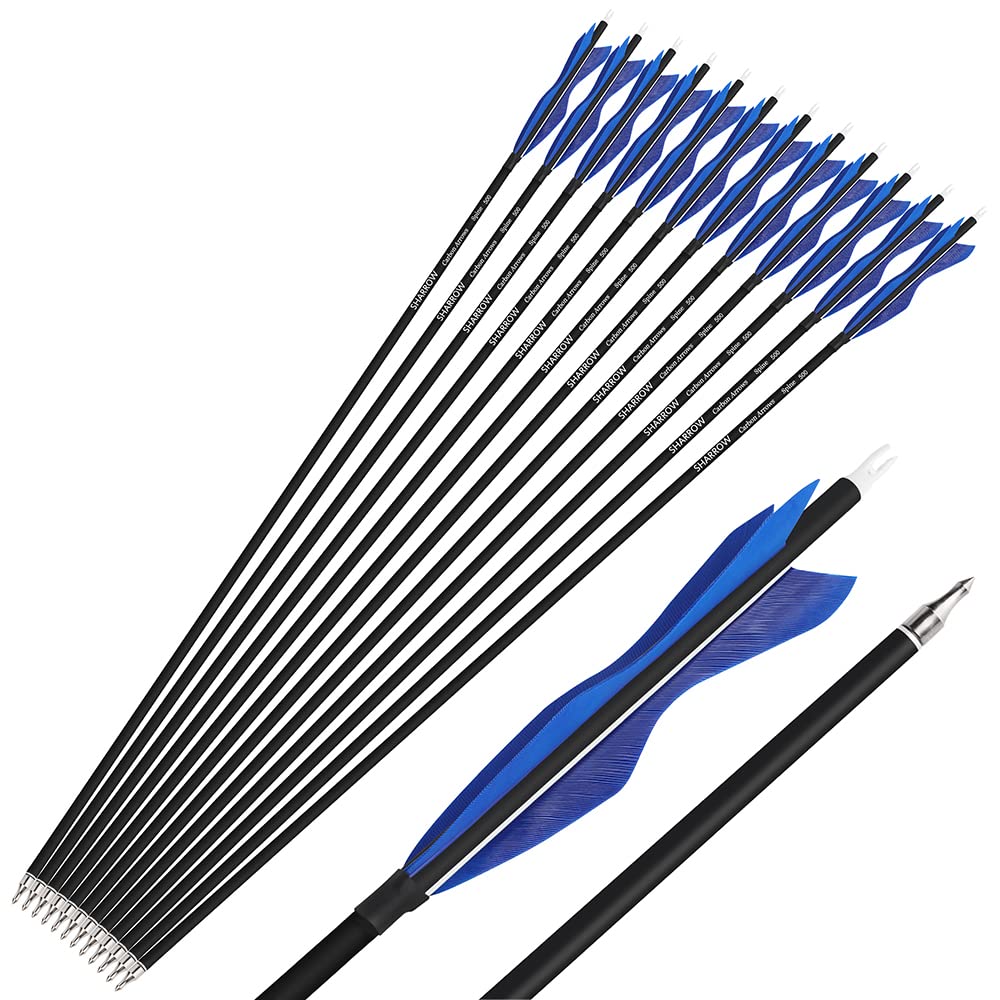Wolfman blue carbon shafts provide visibility and consistent spine for practice.