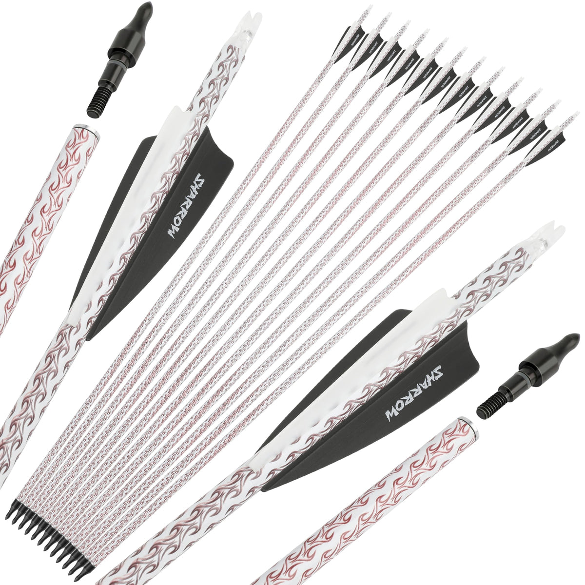 Wolfman carbon arrows spine-500 for consistent accuracy in target practice