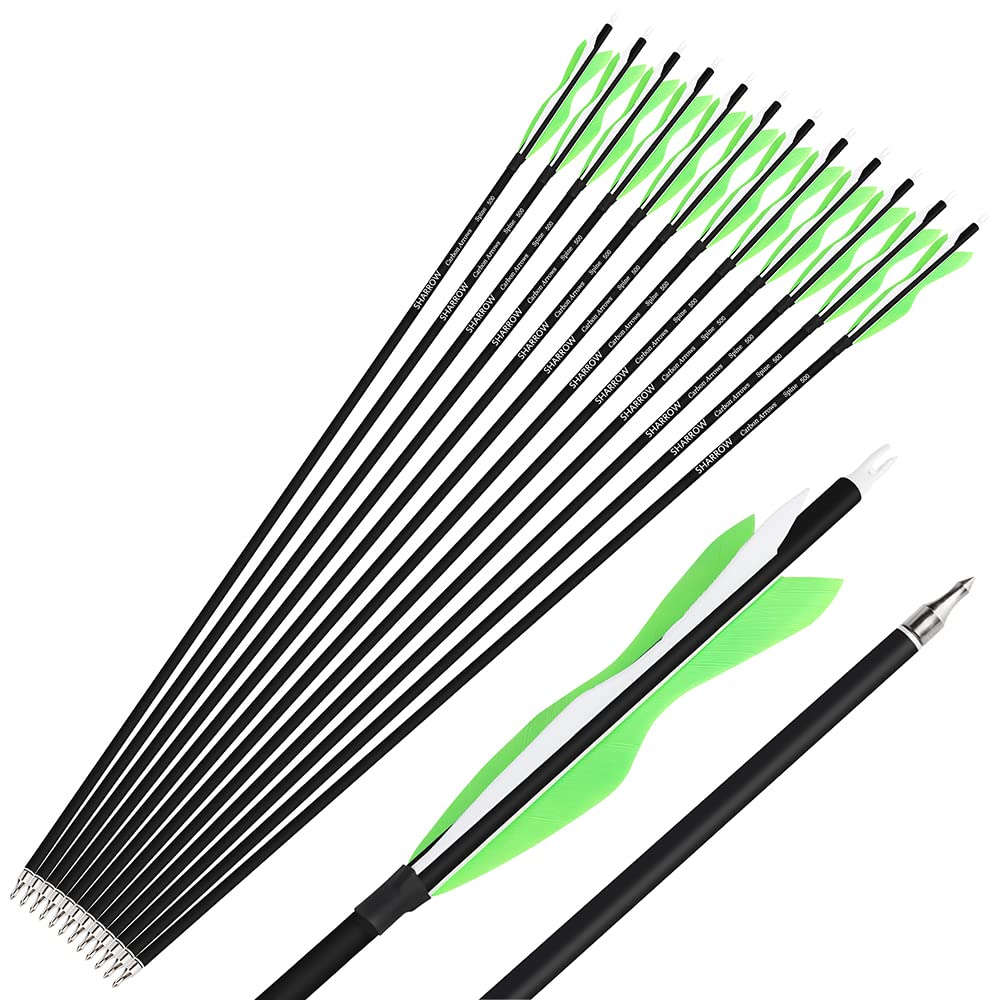 Wolfman fluorescent green arrows enhance visibility during practice