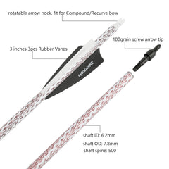 Wolfman removable 100 grain tips for flexible hunting and practice setups