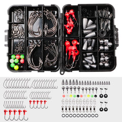 WOLFSKIN 148-piece fishing tackle box opened to show organized compartments