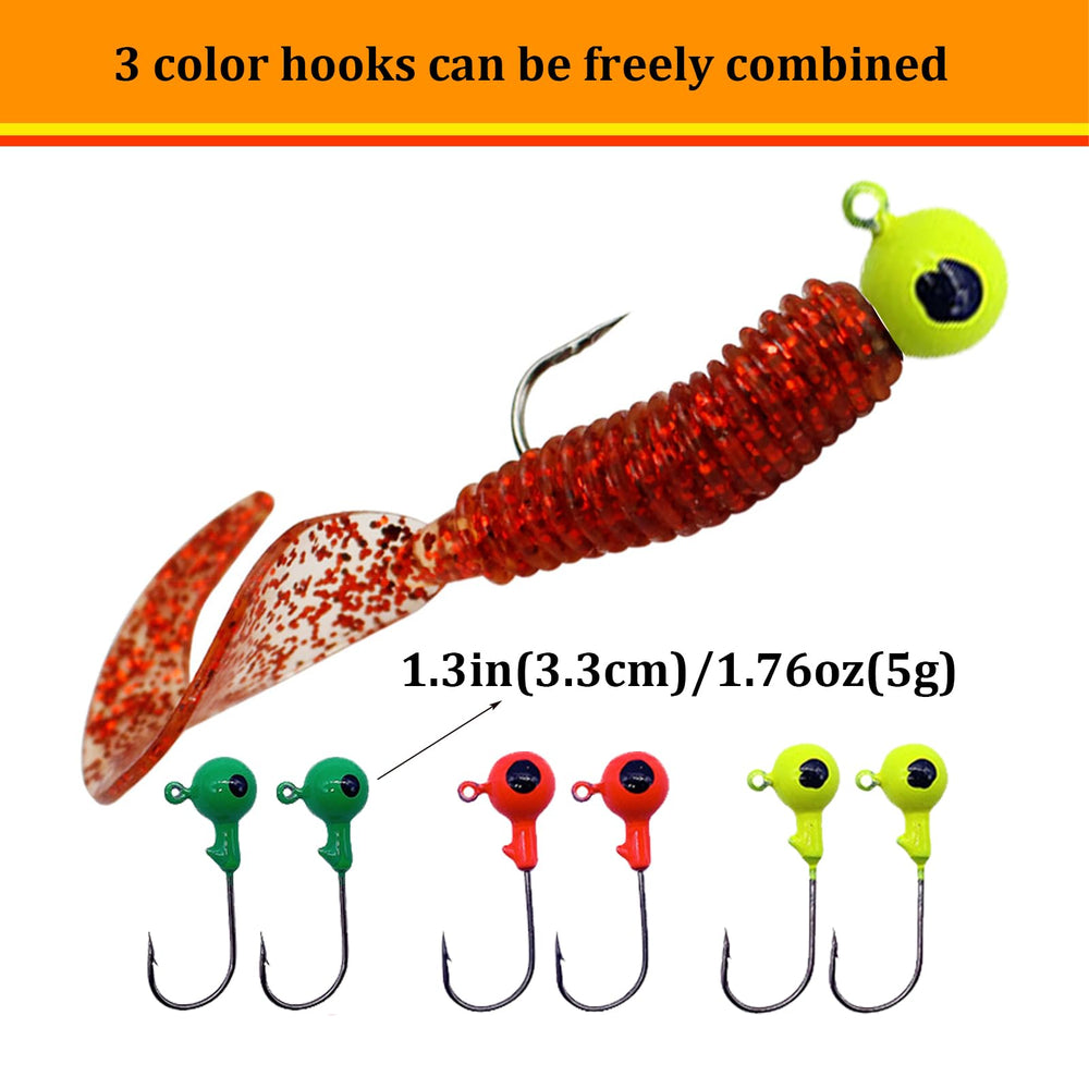 Soft plastic lures suitable for freshwater and saltwater fishing
