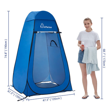 Sturdy galvanized steel frame keeps WolfWise tent stable in windy conditions.