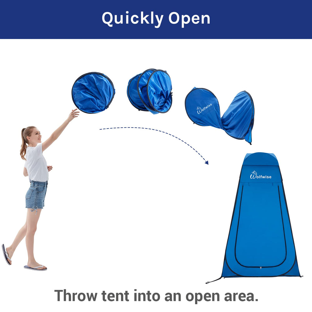 Lightweight 4.8 lb WolfWise tent comes with bag for easy transport.