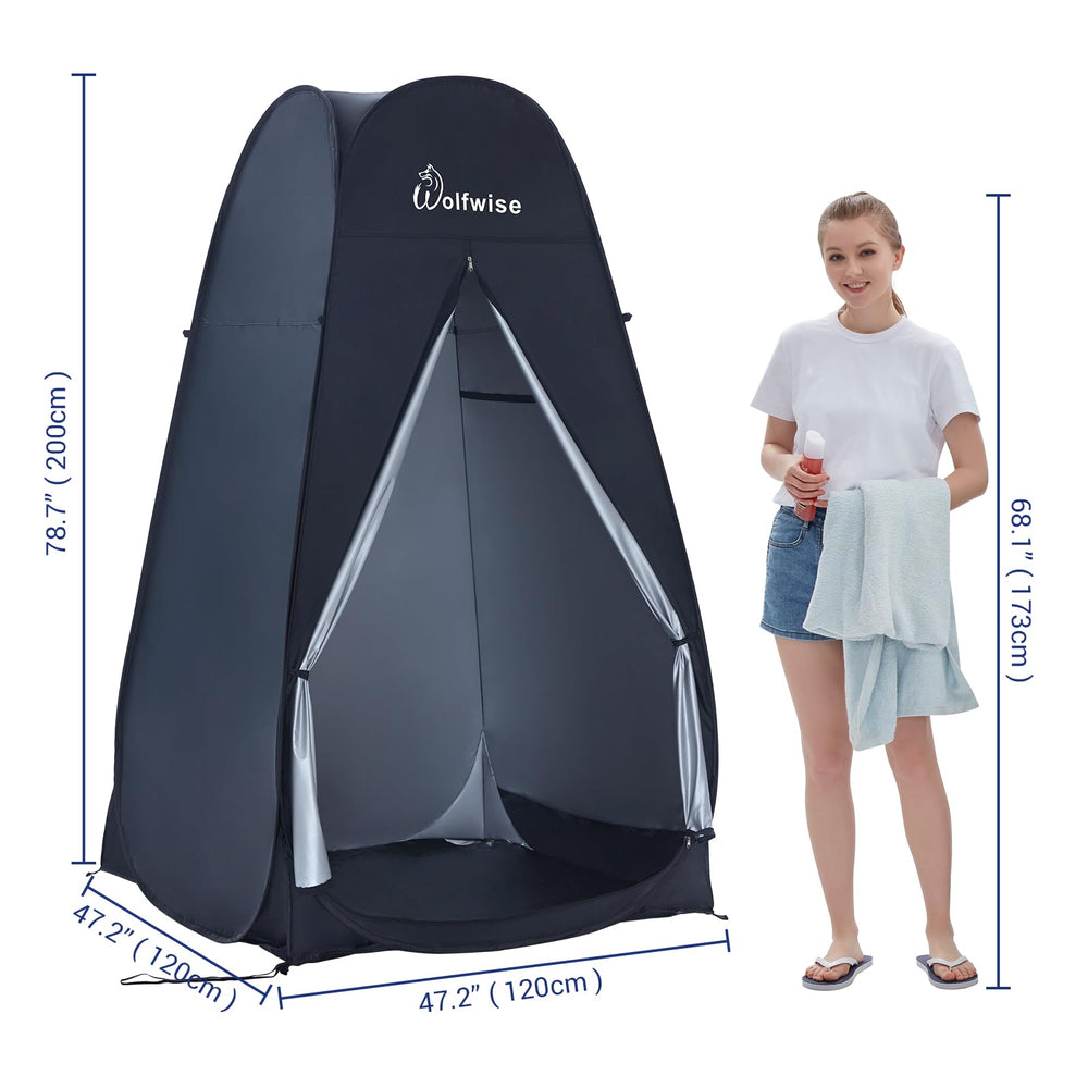 WolfWise tent ventilation window improves airflow and outward visibility for a cooler shelter.