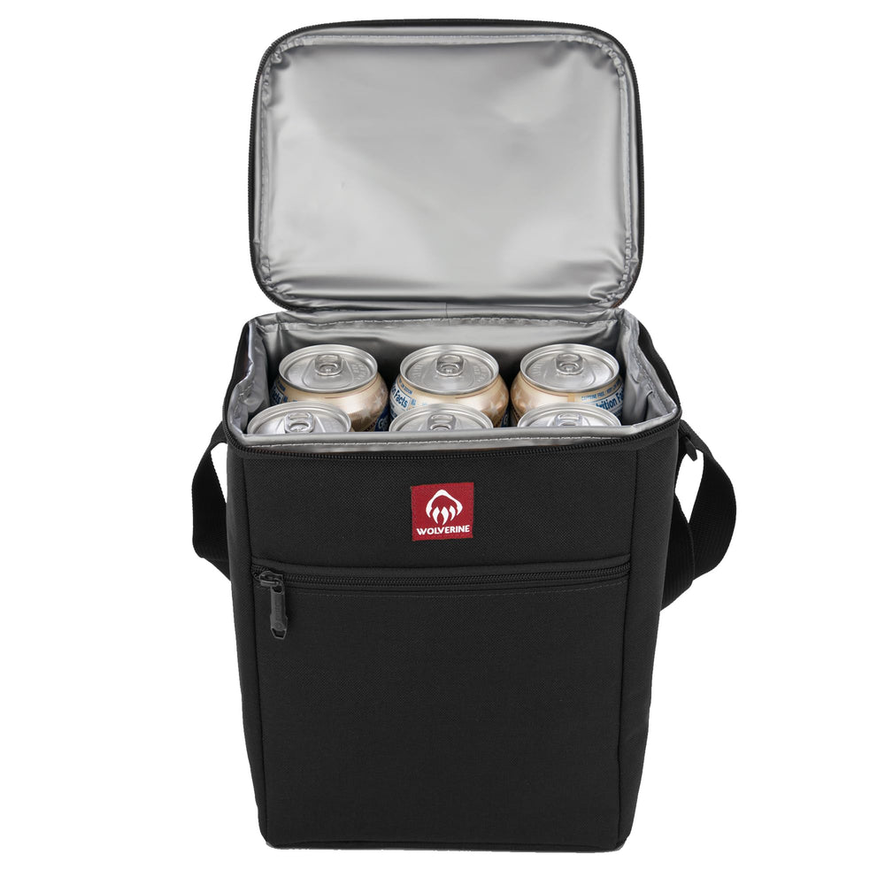 Wolverine 24 Can Cooler overall dimensions provide 16L capacity for cans and meals.