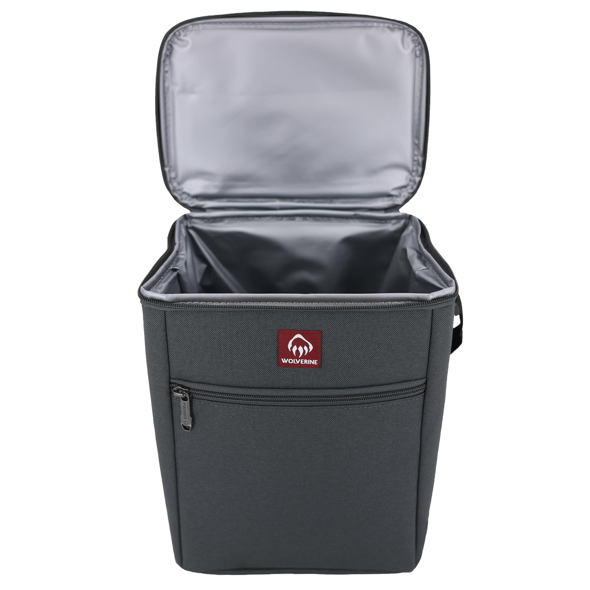 Wolverine cooler front pocket for utensils and napkins