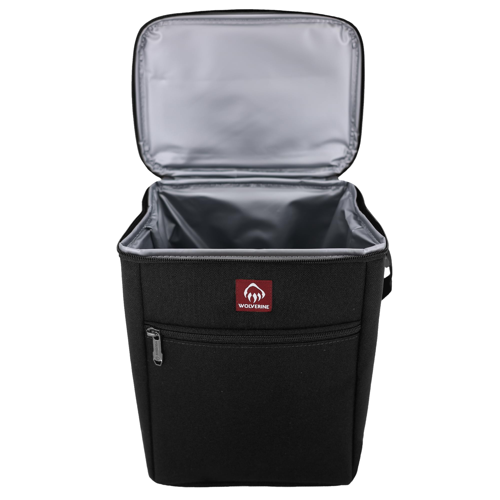 Wolverine 24 Can Cooler insulated compartment keeps drinks and meals cool.