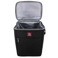 Wolverine 24 Can Cooler insulated compartment keeps drinks and meals cool.