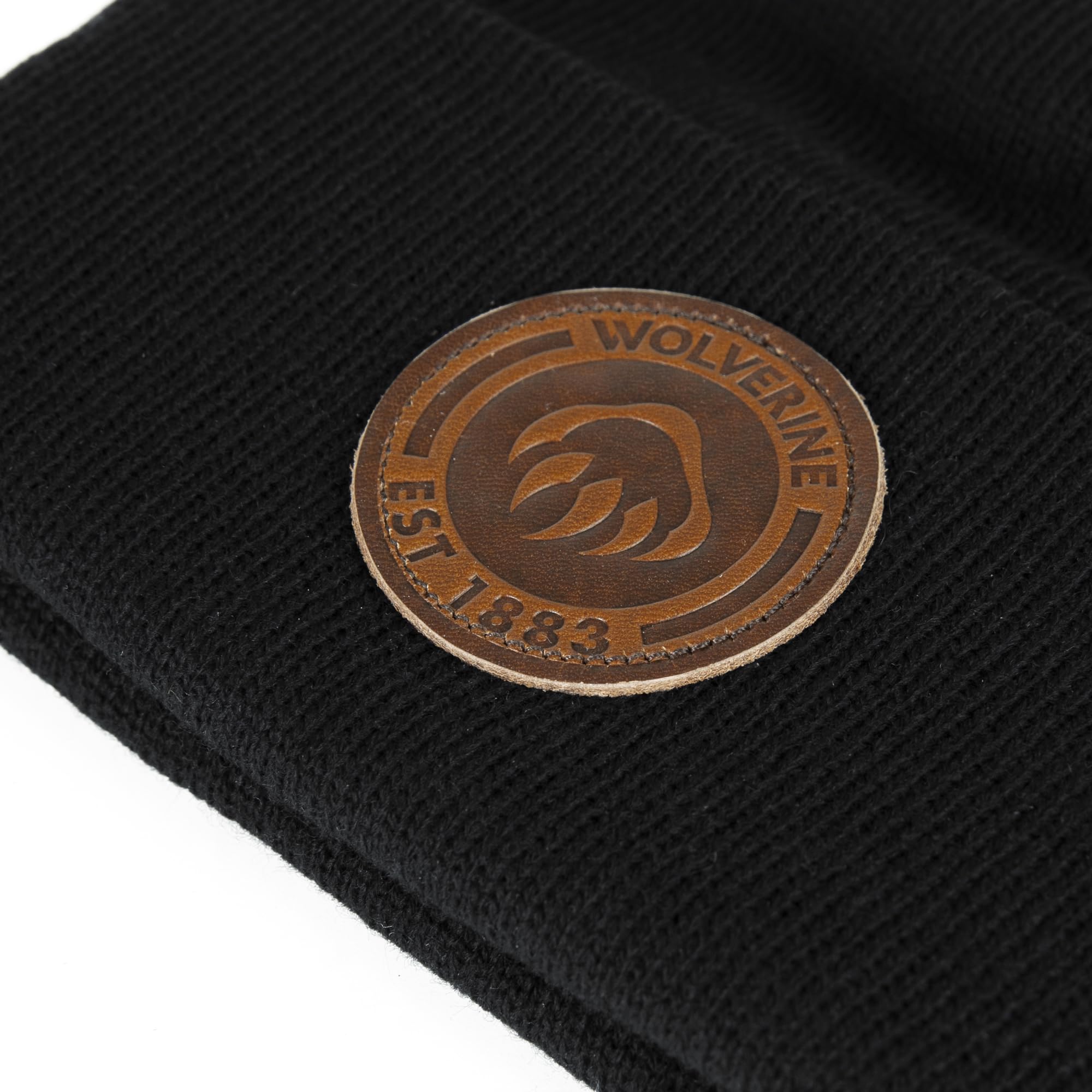 Wolverine cap flexible acrylic fabric showing stretch fit for all