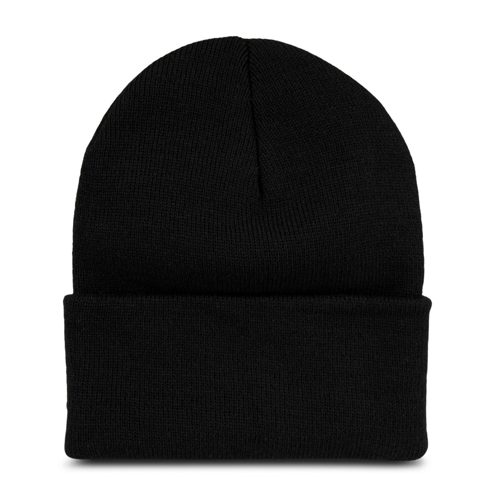 Wolverine knit cap US-made badge closeup showing authenticity