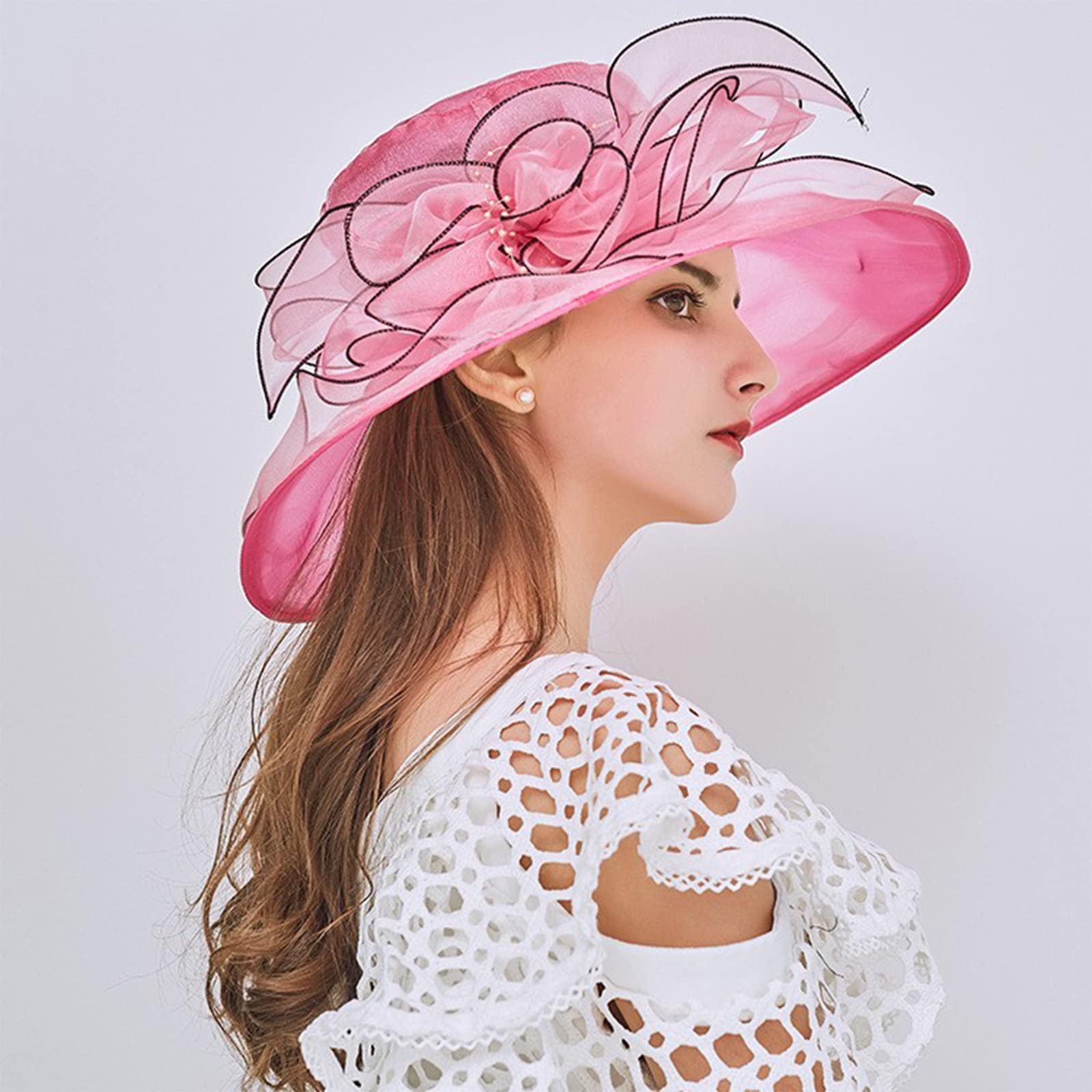 One-size hot pink hat suits many head shapes for versatile wear.