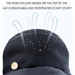 Wire-edged wide brim for sun protection