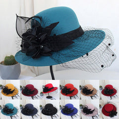 Soft felt cloche hat with 1920s silhouette for retro style.