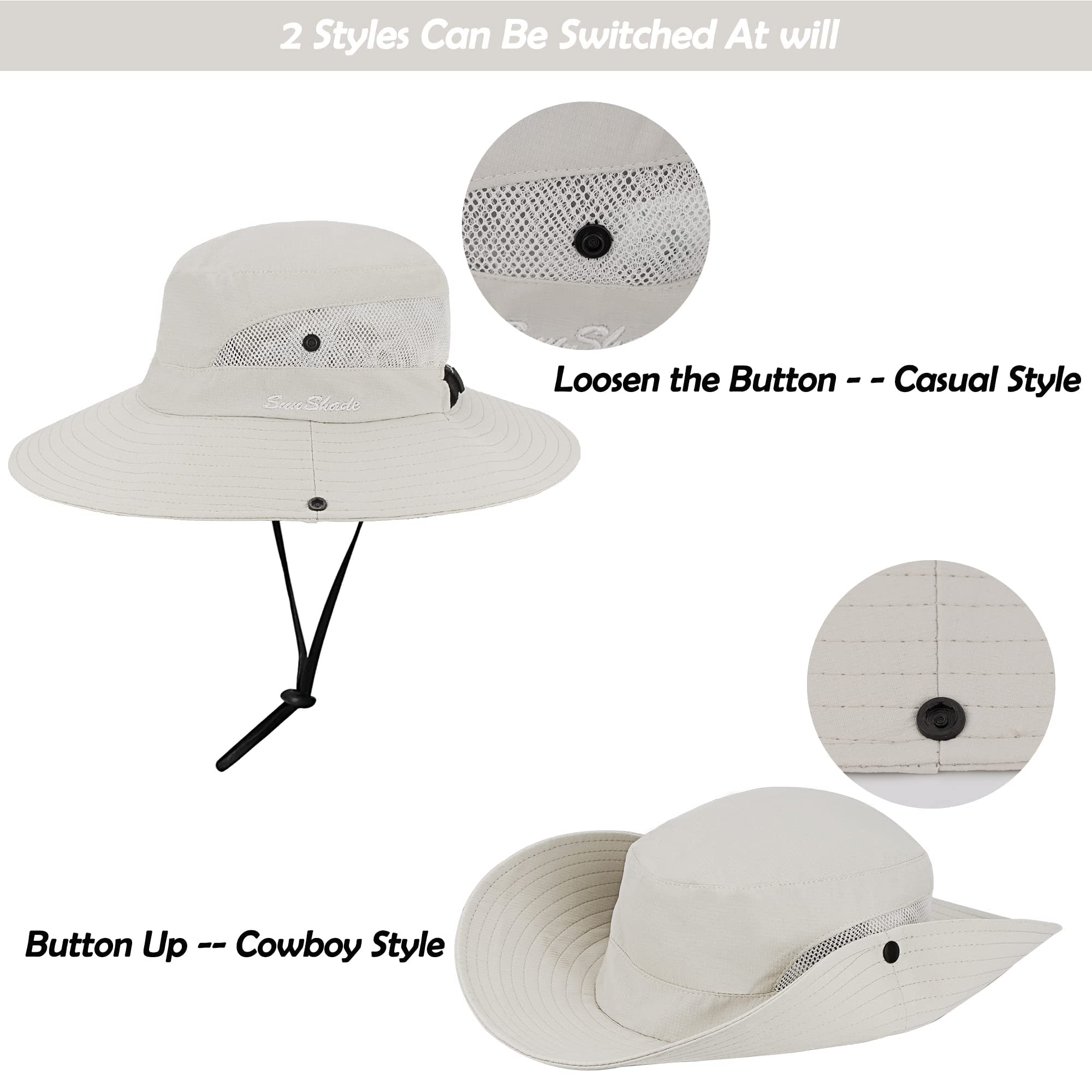 Breathable, quick-dry sun hat designed for outdoor activities