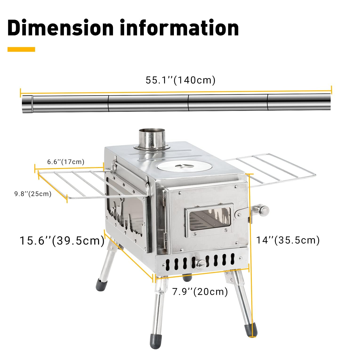 WomeYork all-in-one camp kitchen layout shows versatile use from boiling to grilling.