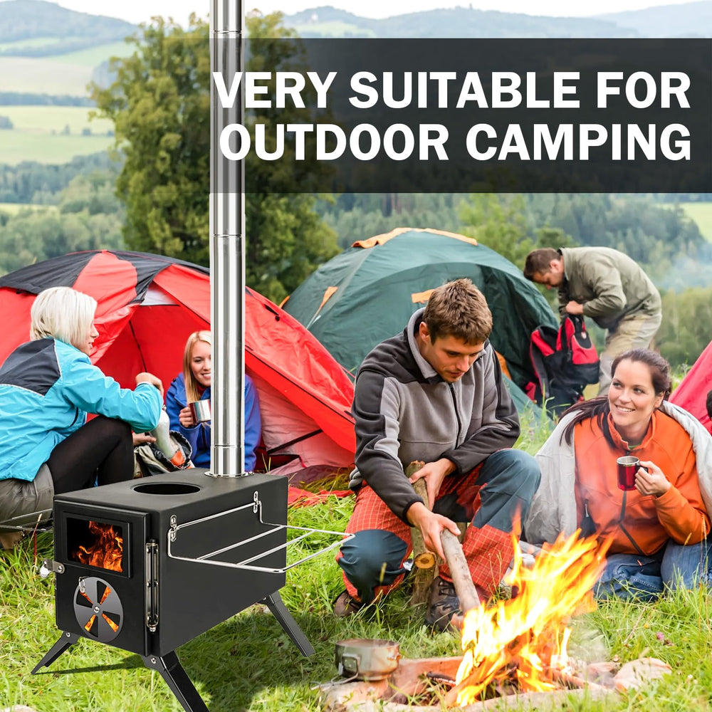 Womeyork Outdoor Stove ash-tray removal enables easy cleanup after cooking.