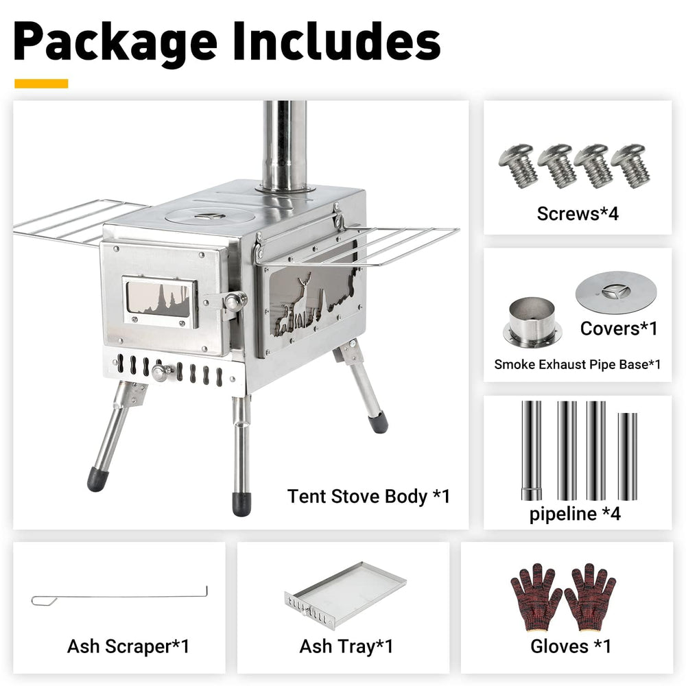 WomeYork stove with damper control image highlights adjustable heat for efficient cooking.