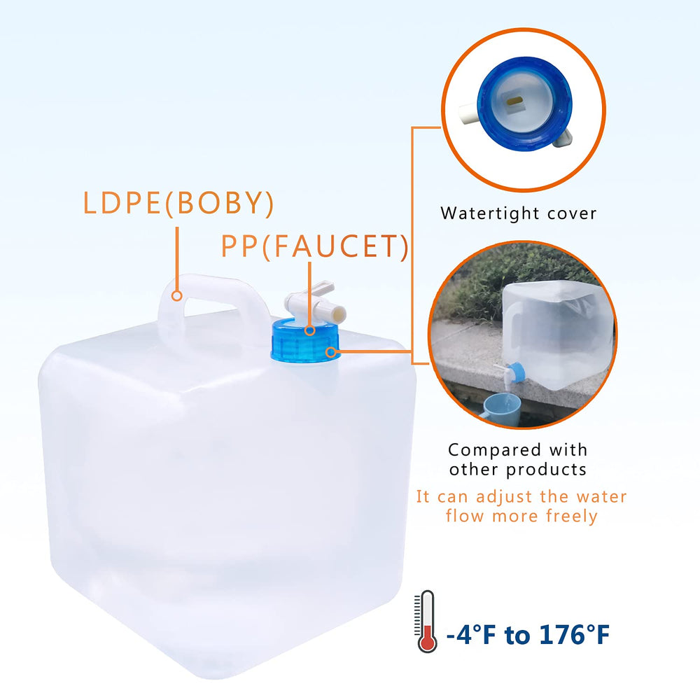 Wonder Master folded water container tucked in a backpack for travel readiness.