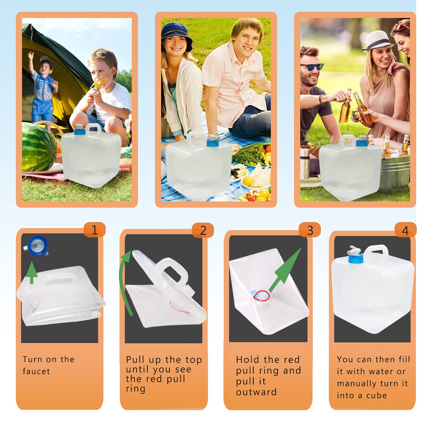Wonder Master soft molded handles for easy carrying during hikes.