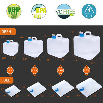 Wonder Master LDPE material ensures food-safe, odorless water storage.