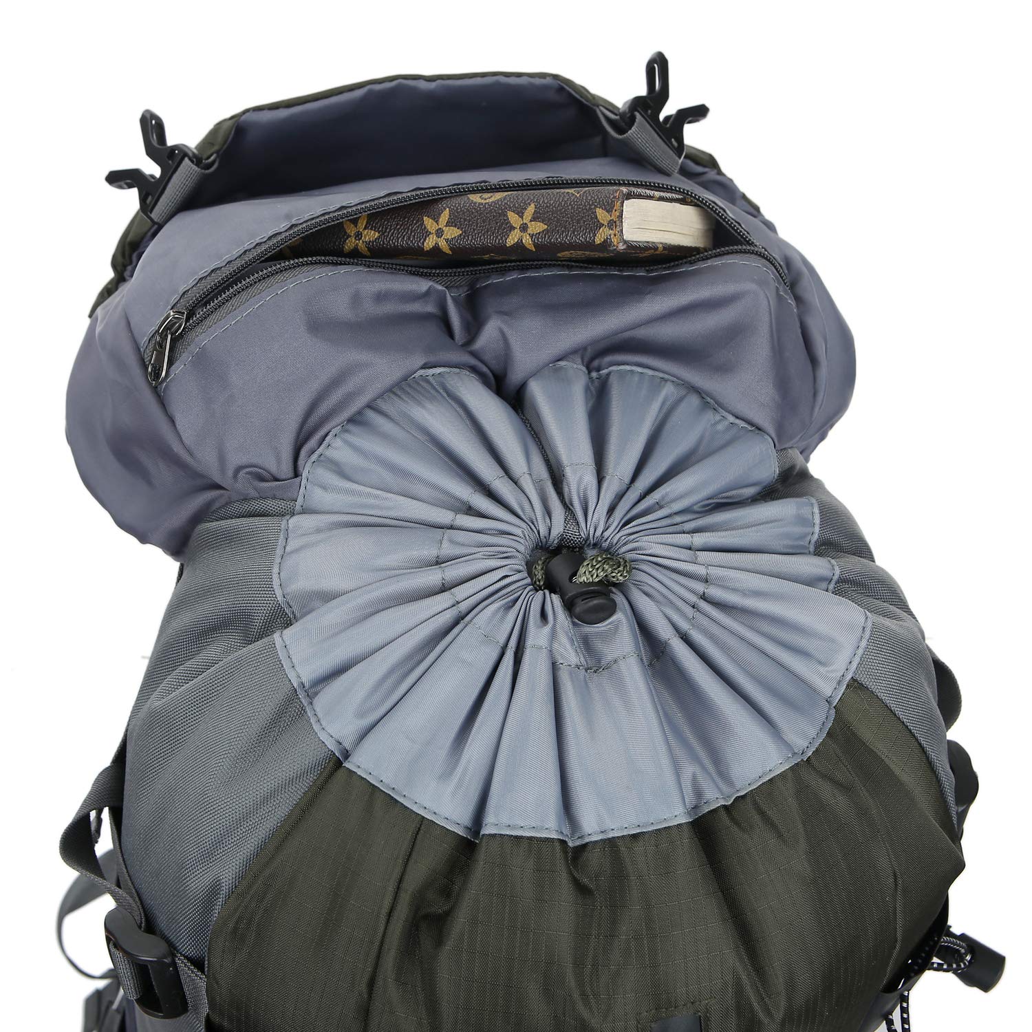 WoneNice 50L backpack rain cover protects gear during sudden showers.