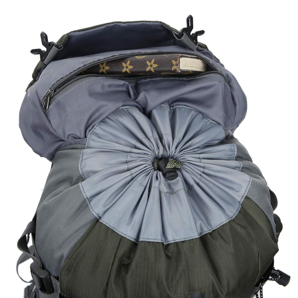 WoneNice 50L backpack rain cover protects gear during sudden showers.