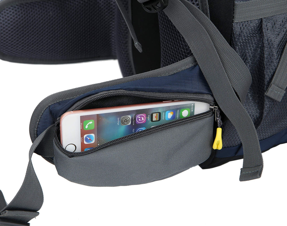 WoneNice 50L backpack durable fabric resists tears on rugged trails.