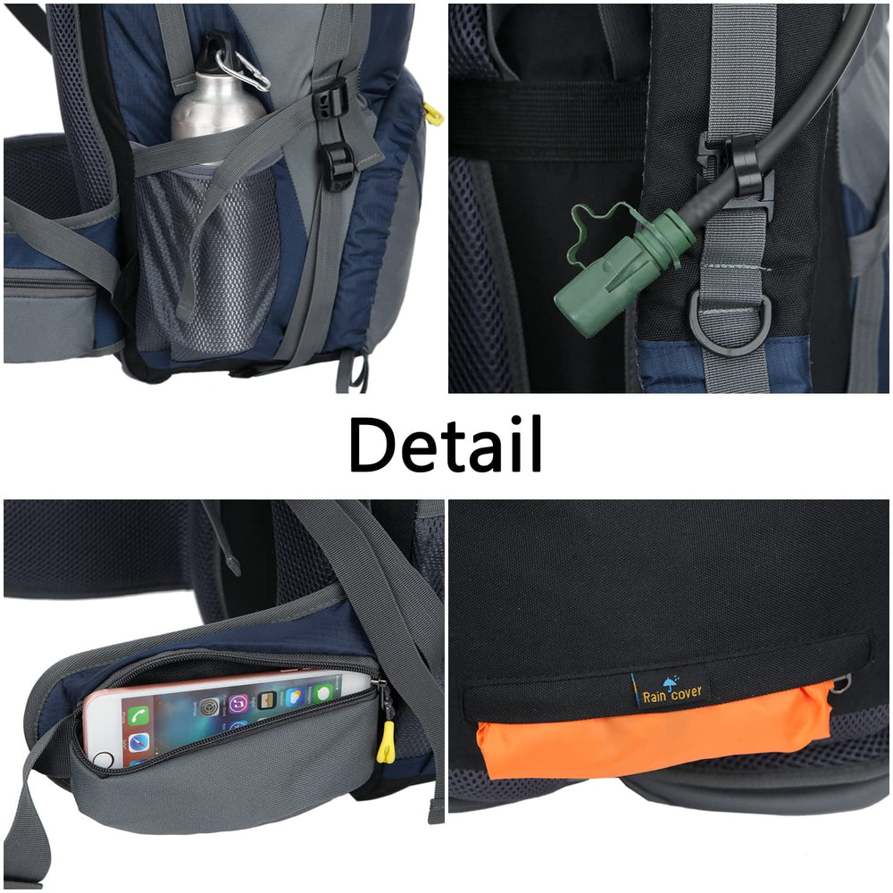 WoneNice 50L backpack breathable back support reduces fatigue