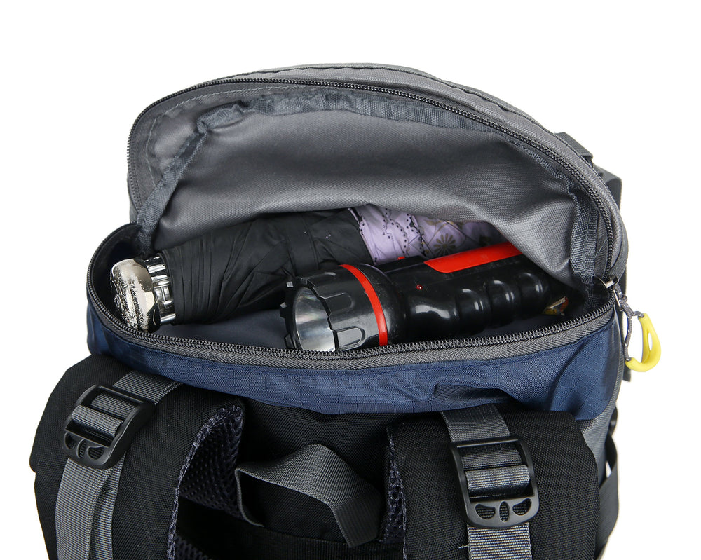 WoneNice 50L backpack mesh side pockets for water bottles and tools