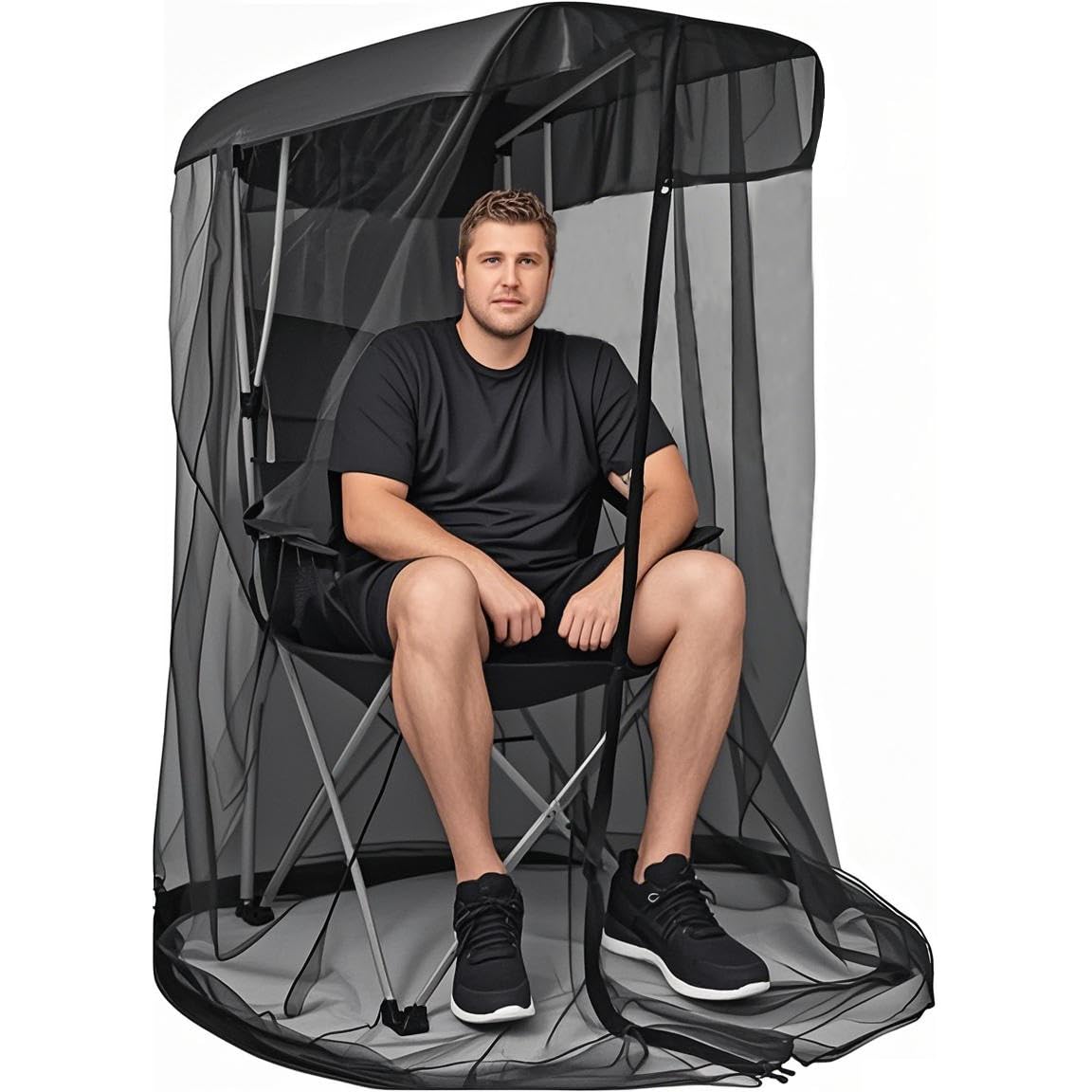 Wonmondmony sun shade canopy adds UV protection while you relax outdoors.