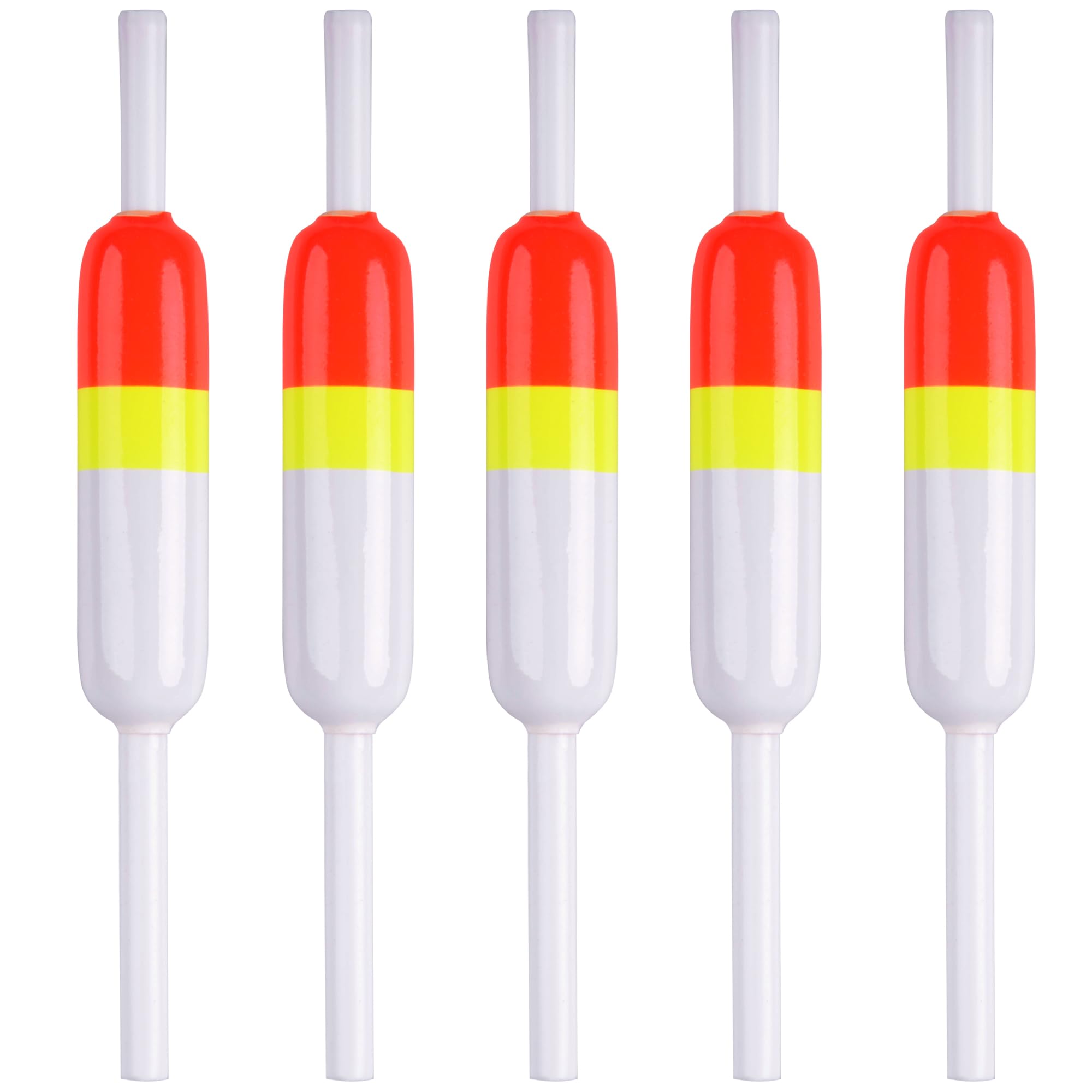 Wood slip bobbers set of 5 pieces for fishing