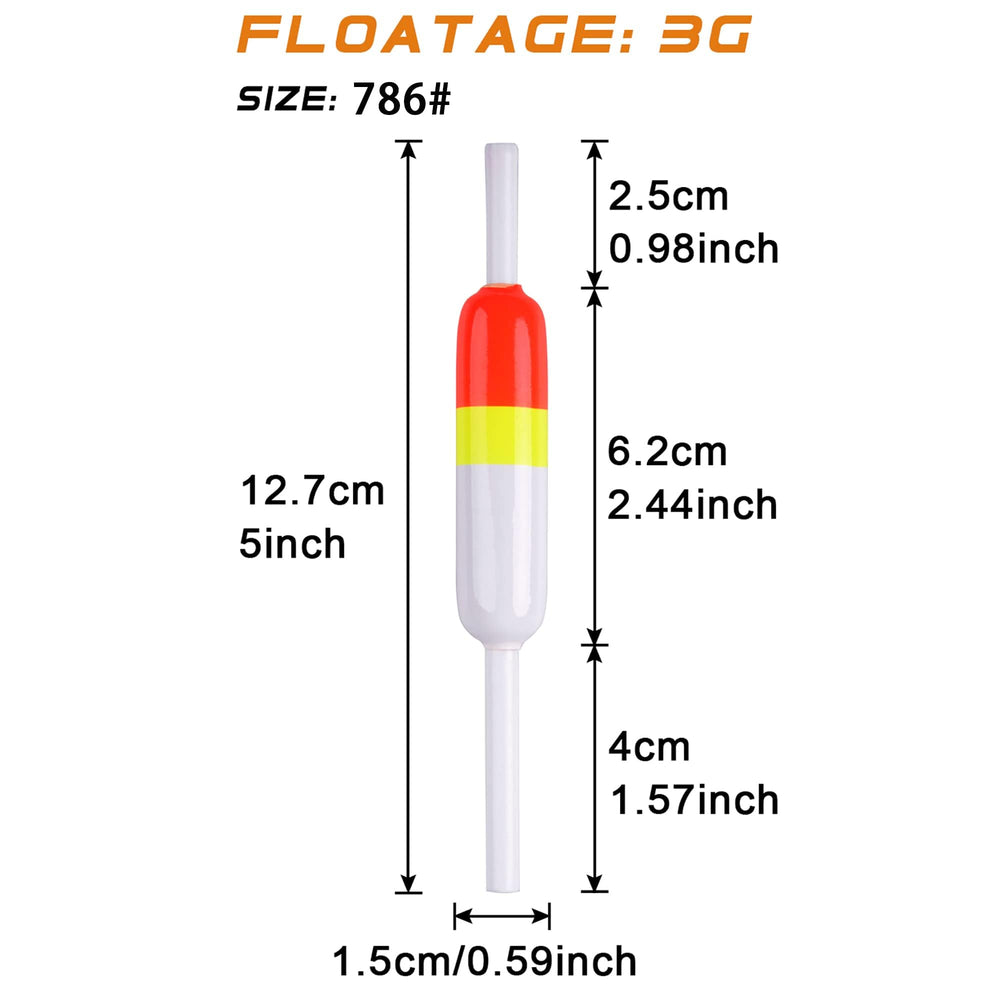 Wood slip bobbers oval floats pack of ten
