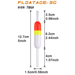 Wood slip bobbers oval floats pack of ten