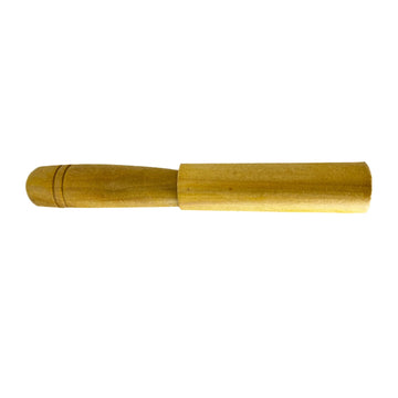 Wooden Wild Boar Caller in field setting supports wildlife observation.