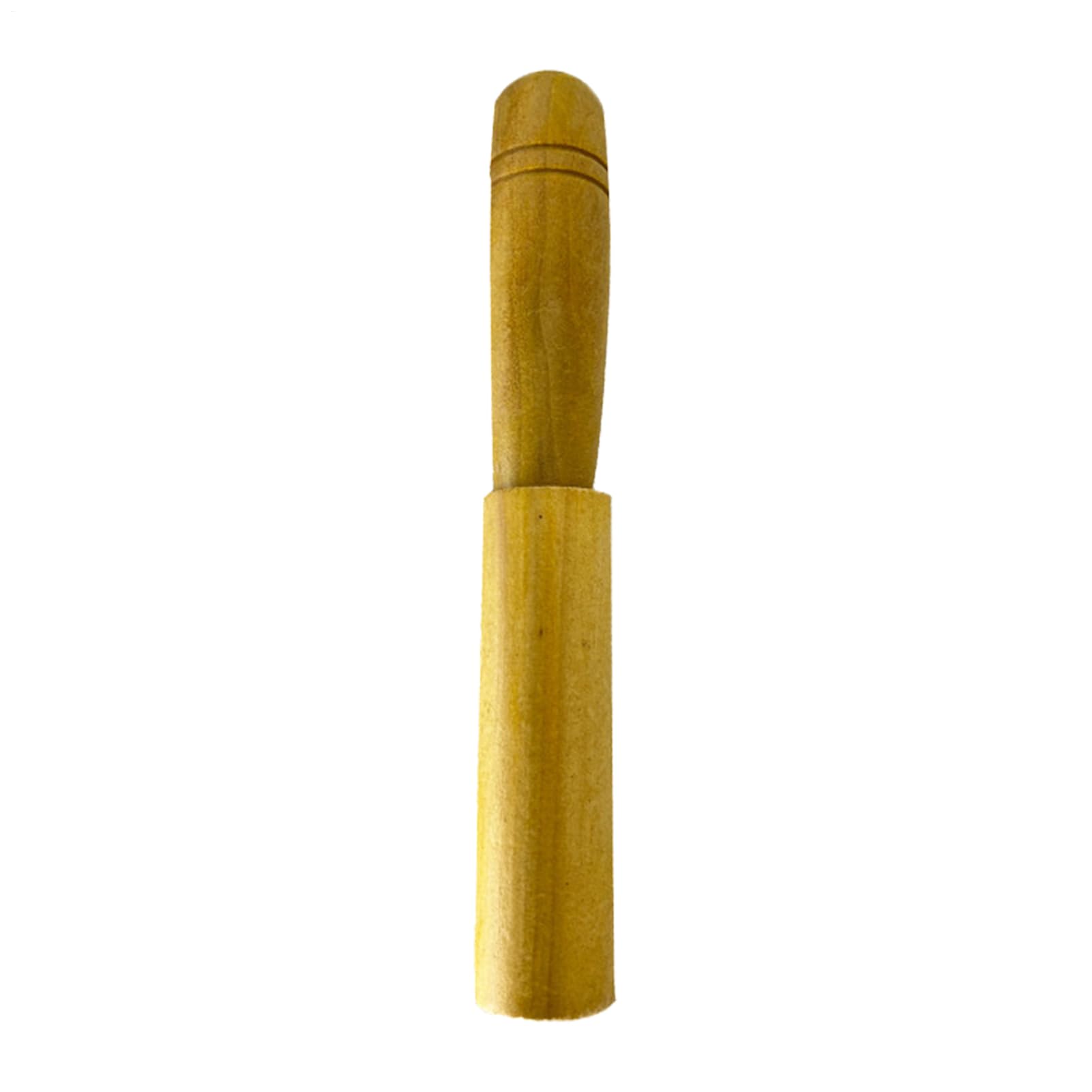 Wooden Wild Boar Caller front view, compact portable field tool.
