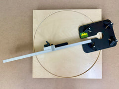Woodhaven 3260 circle jig router base compatibility demonstrates broad router fit.