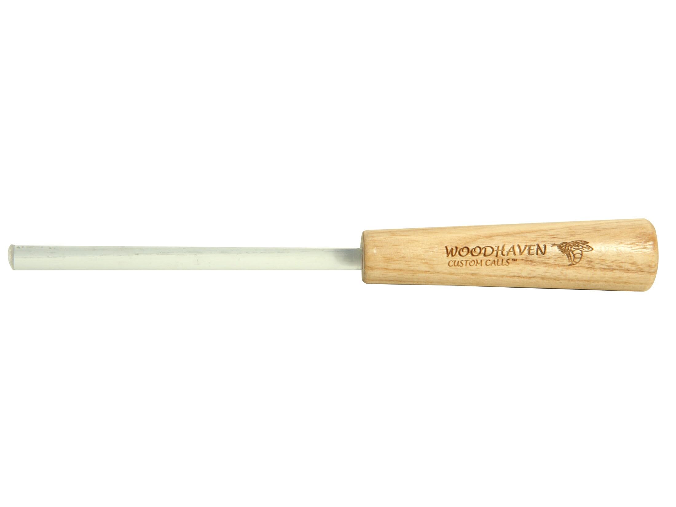 Woodhaven acrylic turkey striker WH099 for friction calls, enabling realistic purrs and clucks.