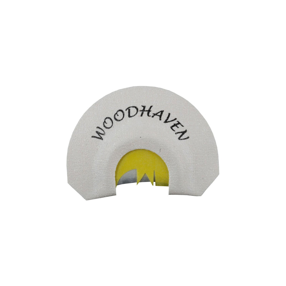 Woodhaven Copperhead II turkey call showing raspy yelps and crisp clucks for realism.