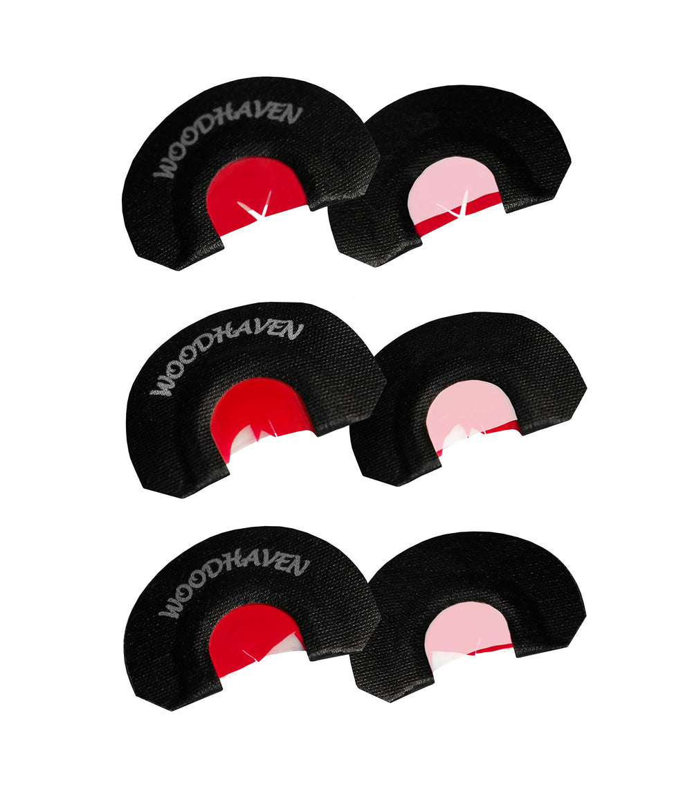 Woodhaven Red Ninja 3 Pack – three unique diaphragm turkey calls for versatile turkey hunting sounds.