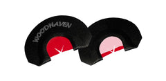 Woodhaven Red Ninja Power V turkey call – front view for versatile raspy yelps and soft clucks