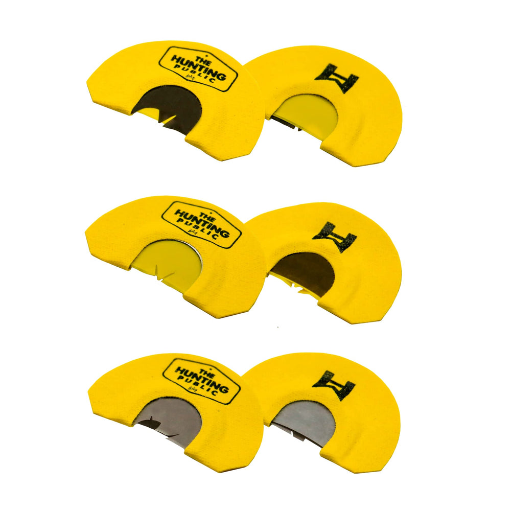 Woodhaven The Hunting Public Mouthcall 3-pack with three tones for versatile turkey calling.