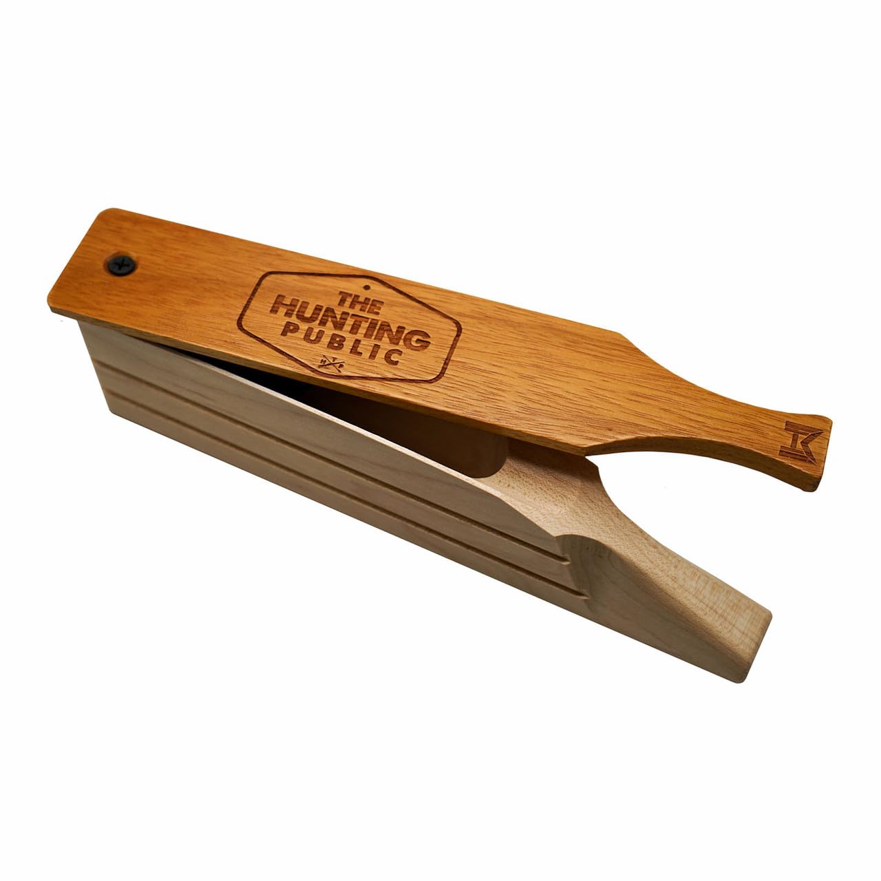 Woodhaven THP Box Call with maple box and osage lid for crisp, lifelike turkey yelps