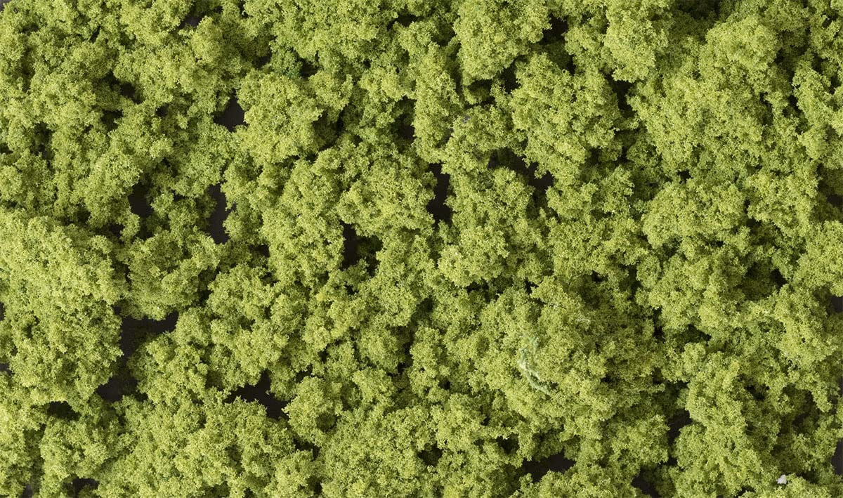 Soft tufts from Woodland Scenics Clump Foliage create believable greenery accents.